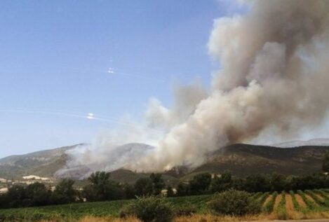 La Generalitat solicita el apoyo de la UME en el incendio de Artesa (Lérida)