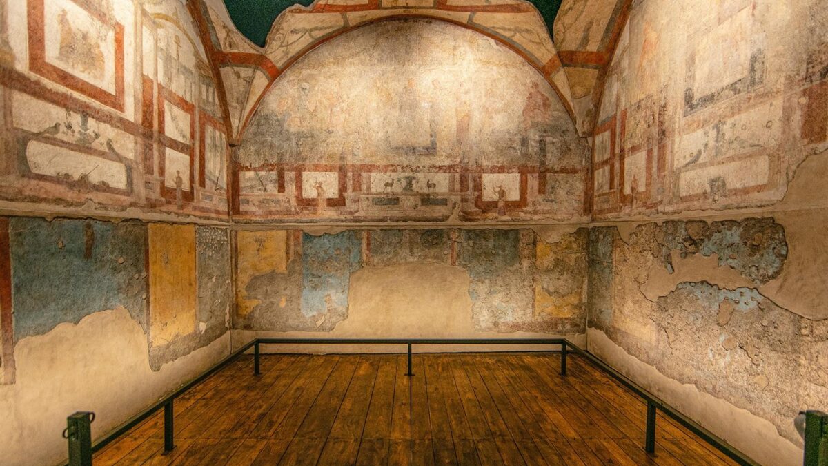 (VÍDEO) Las termas de Caracalla de Roma desvelan los frescos de la ‘domus’ de los dioses