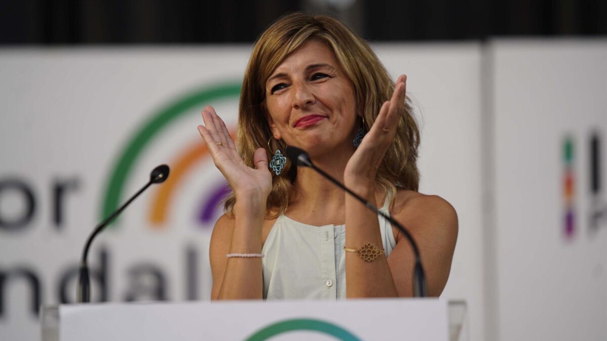 (VÍDEO) Yolanda Díaz habla del franquismo durante la campaña andaluza: así reaccionan las redes