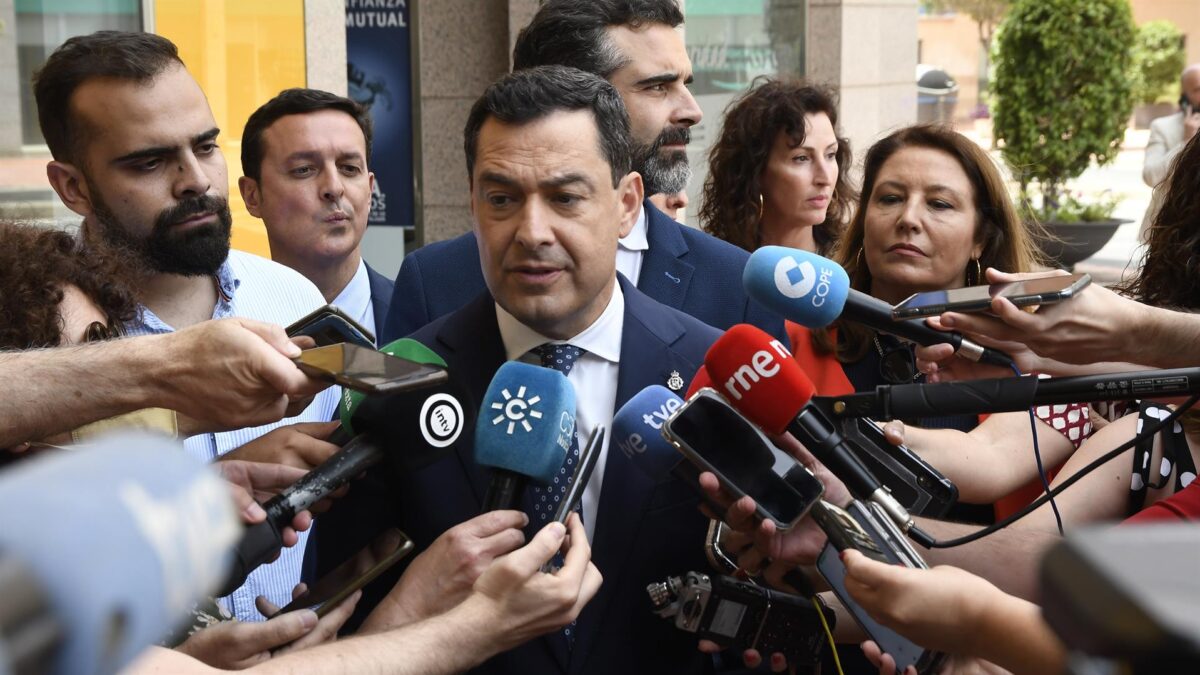 Moreno ve «clarísimamente» un interés electoral en los 50 millones que el Gobierno destinará a Andalucía