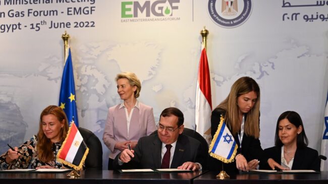 La UE firma un acuerdo para importar gas israelí a través de Egipto