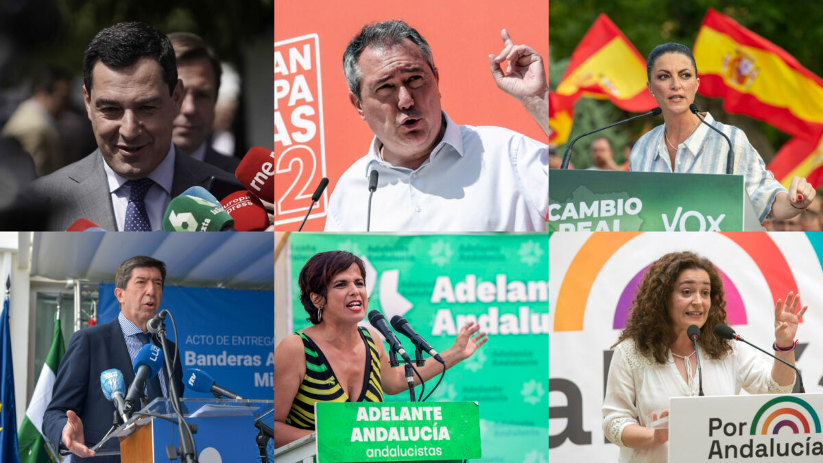 19-J: así fue el último día de campaña de los candidatos a la Junta de Andalucía