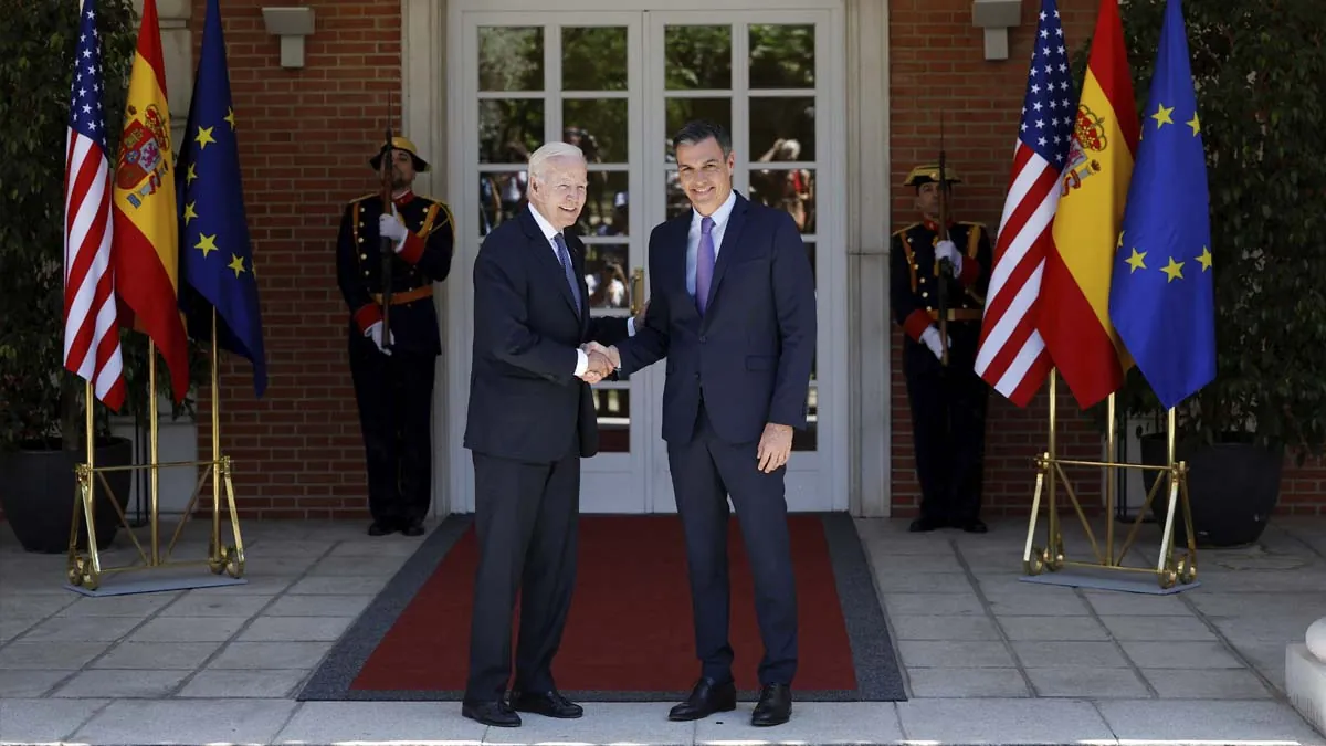 Un dron furtivo de Defensa retrasó la llegada de Biden a la cumbre de la OTAN en Madrid