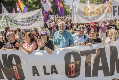 La Policía Nacional evitó que 60 radicales reventaran la protesta anti-OTAN en Madrid