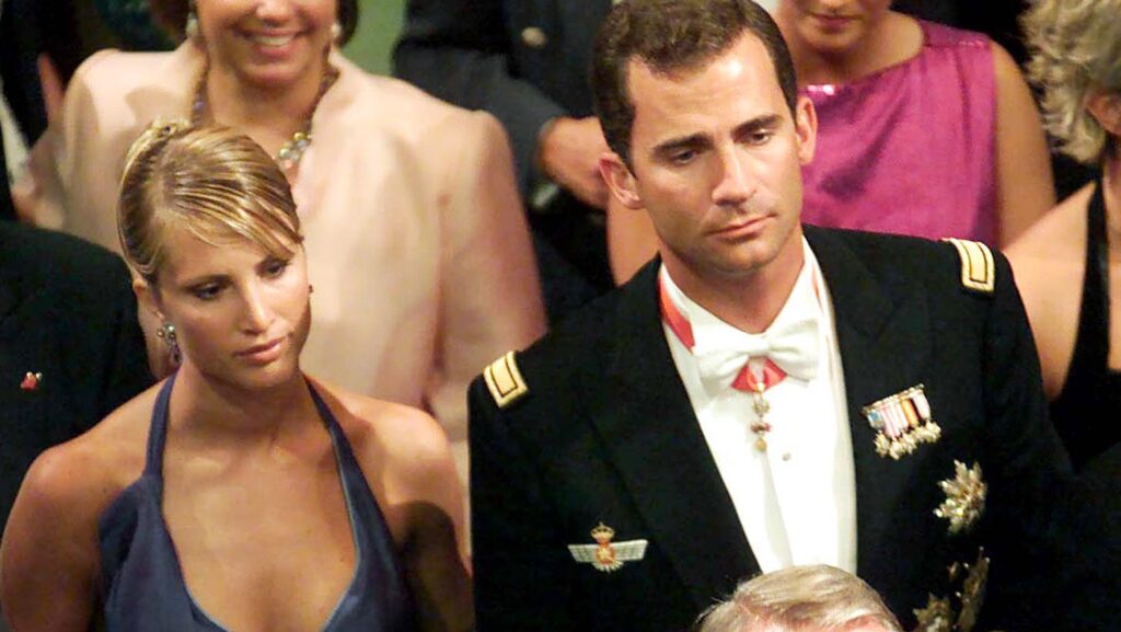 Eva Sannum y el rey Felipe VI 2001