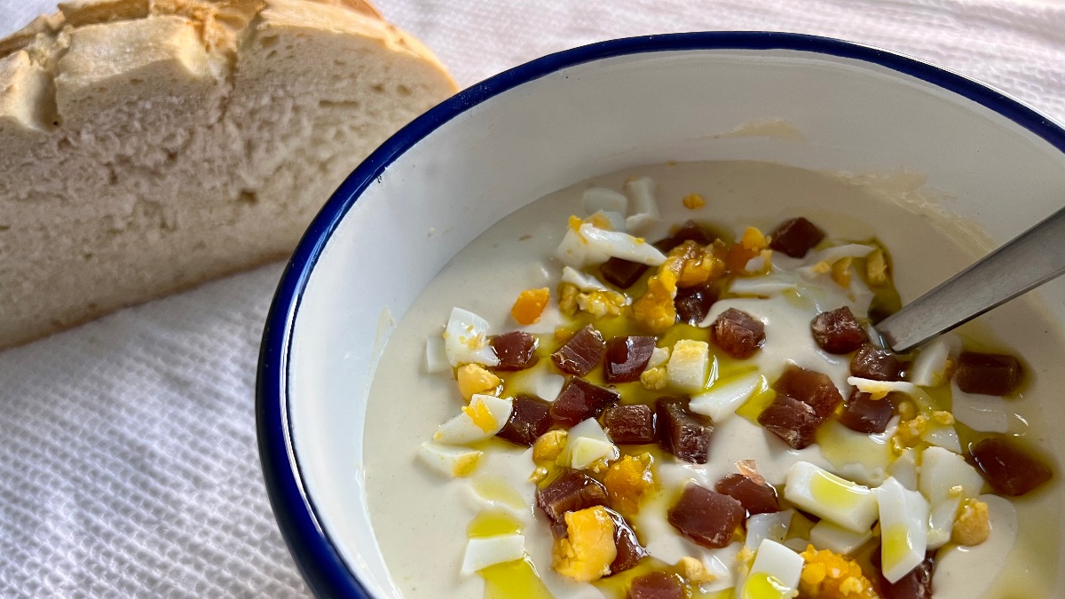 Mazamorra cordobesa con anacardos y mojama: receta de este plato andaluz