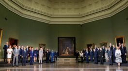 Una foto de familia ante 'Las meninas' inmortaliza la primera cena Euroatlántica