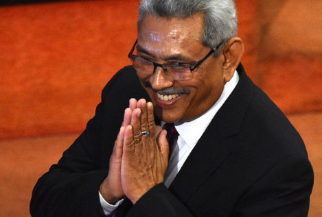 La dimisión del presidente de Sri Lanka, en imágenes