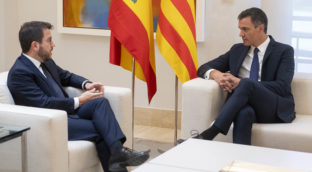 Sánchez y Aragonès se reúnen en Moncloa