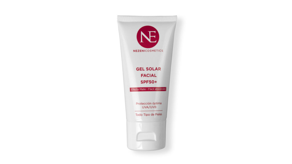 Gel solar facial con SPF de 50+ de la firma Nezeni Cosmetics. (PVP: 19,90€)