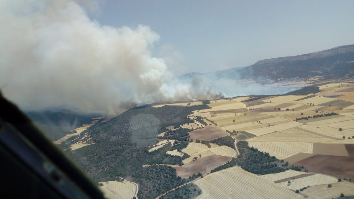 El incendio San Juan de la Nava (Ávila) sube a nivel 2 por el riesgo para la población