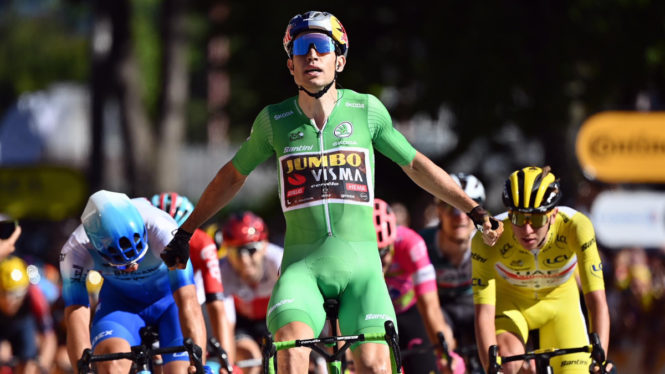 Vaciar la basura Inclinado Talentoso El ciclista belga Van Aert se impone al esprint y gana su segunda etapa del  Tour