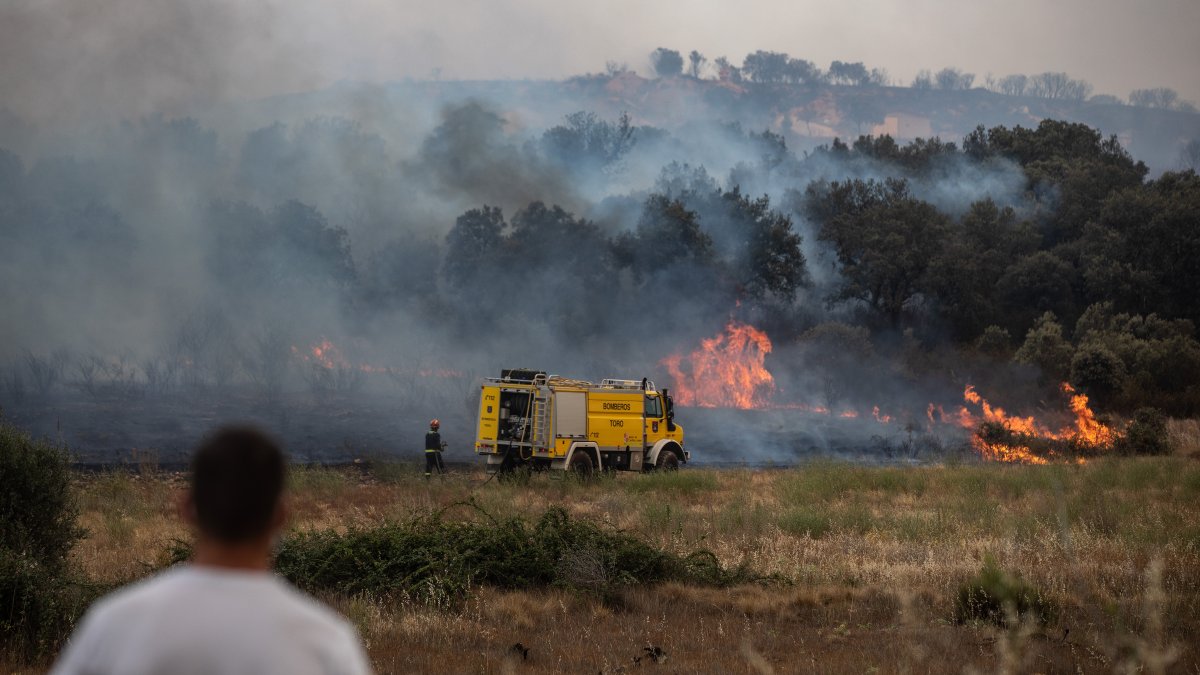 El incendio de Zamora obliga a ampliar la suspensión de trenes entre Madrid y Galicia