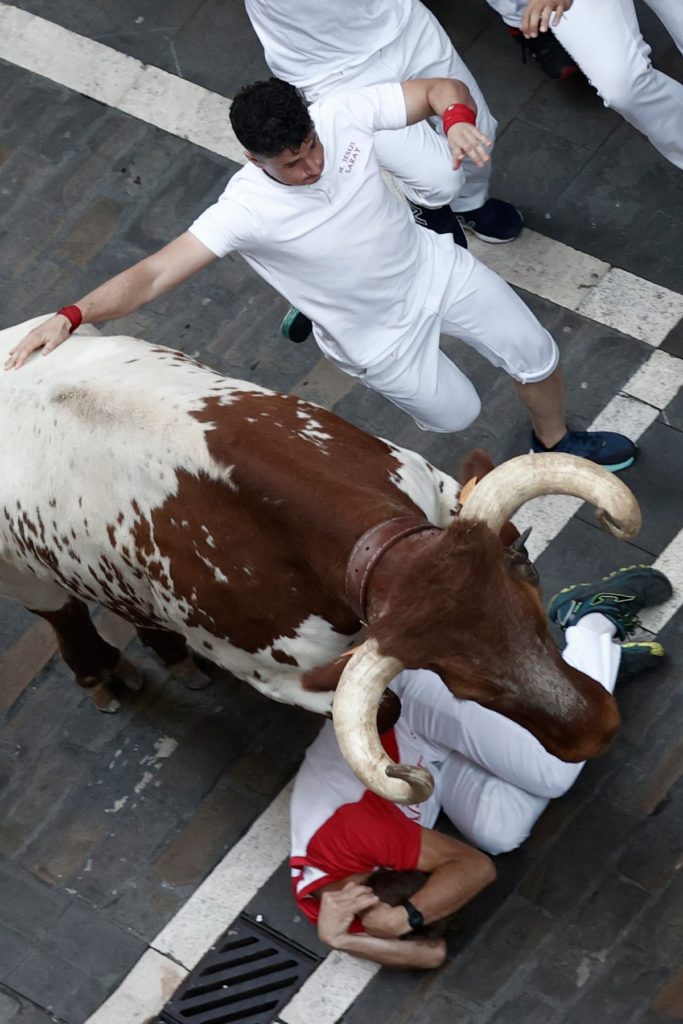 El séptimo y último encierro de los Sanfermines 2022, en imágenes