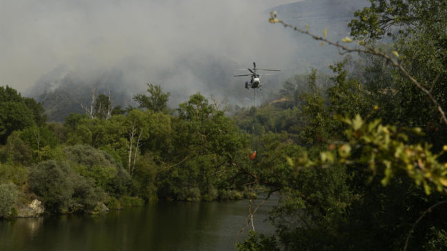 El incendio del Parque Natural do Invernadeiro (Ourense) ha calcinado ya 6.500 hectáreas