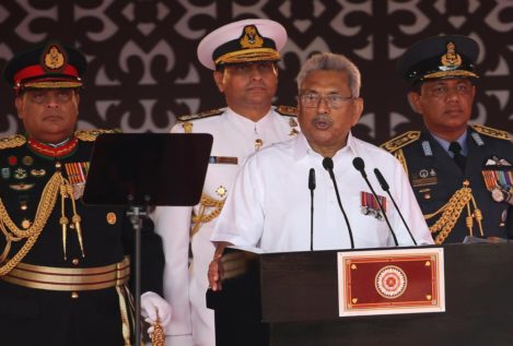 El expresidente de Sri Lanka se despide del país con una carta