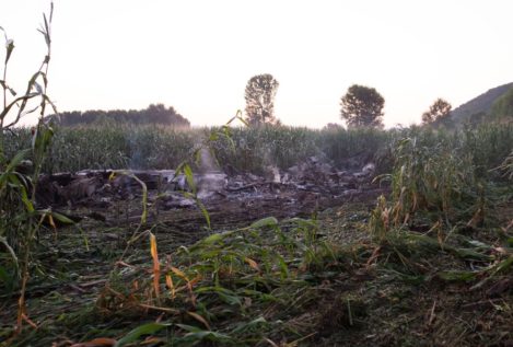 Ocho muertos tras estrellarse un avión ucraniano en Grecia que trasladaba material peligroso