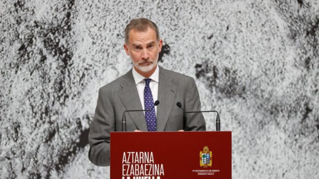 El Rey, sobre Miguel Ángel Blanco: «No podemos permitir que se ignore lo que pasó»