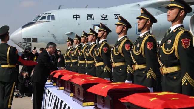 China recibirá restos de soldados chinos que lucharon en la Guerra de Corea