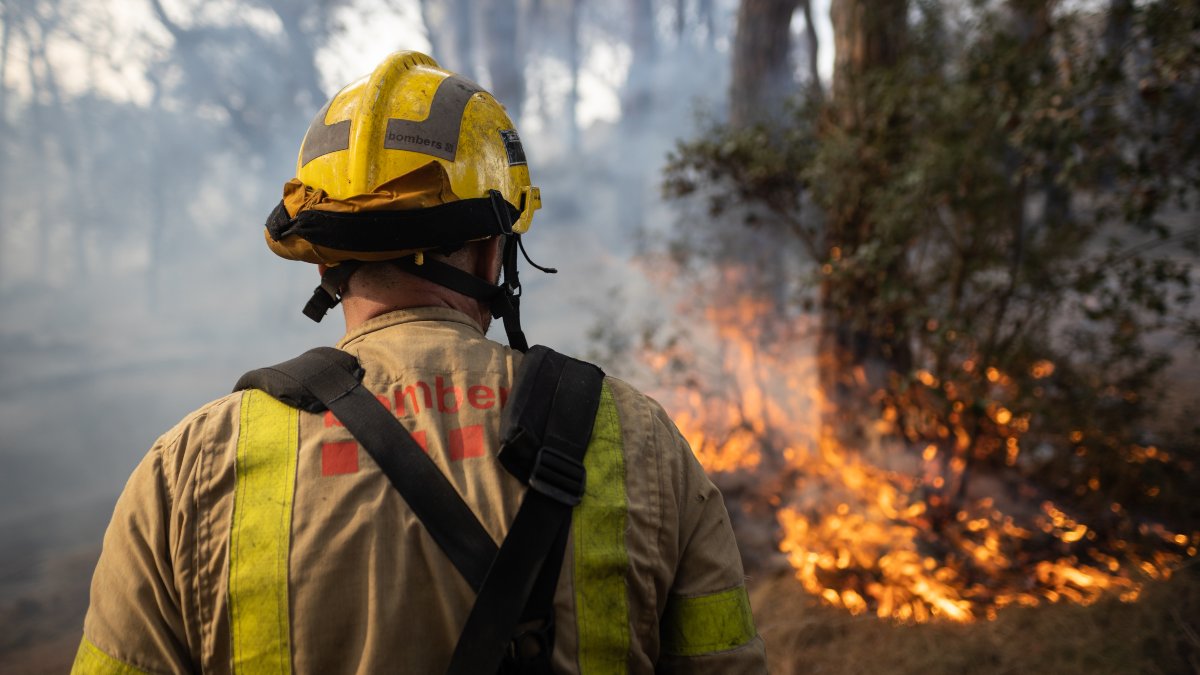 Controlado el incendio forestal entre Rocallaura y Belltall, en Lérida