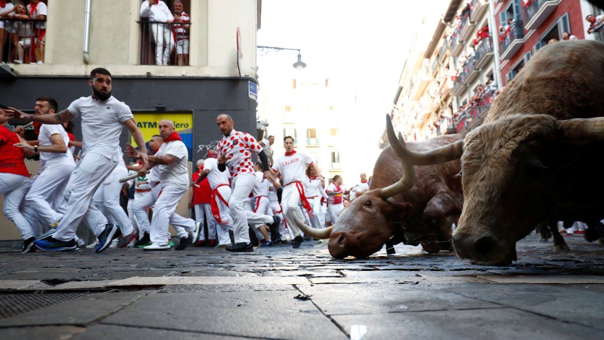 El primer encierro de los Sanfermines 2022, en imágenes