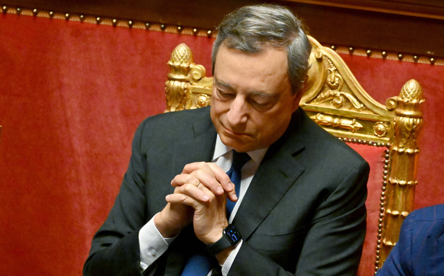 Draghi presentará su dimisión a Mattarella tras no obtener el apoyo de los partidos de la derecha