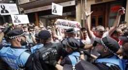 Tres policías heridos en la procesión de San Fermín tras incidentes protagonizados por la izquierda abertzale