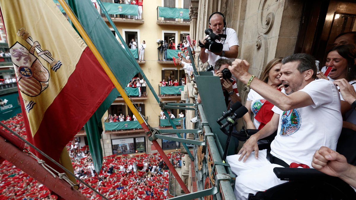 El chupinazo de los Sanfermines  2022, en imágenes