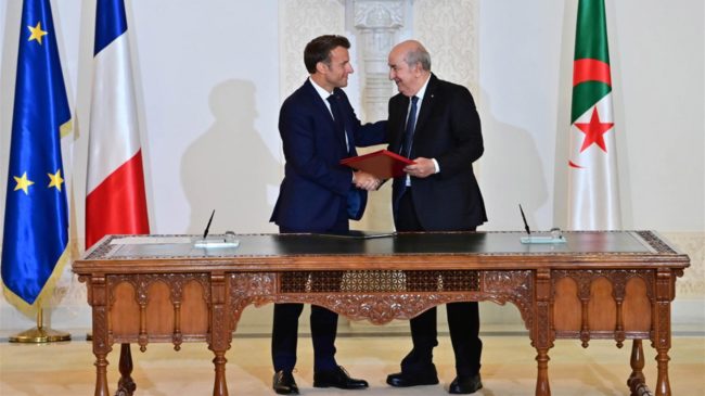 Francia estrecha lazos con Argelia en plena crisis energética