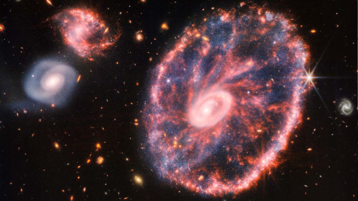 La impresionante nueva imagen del telescopio James Webb: así es la galaxia Rueda de Carro