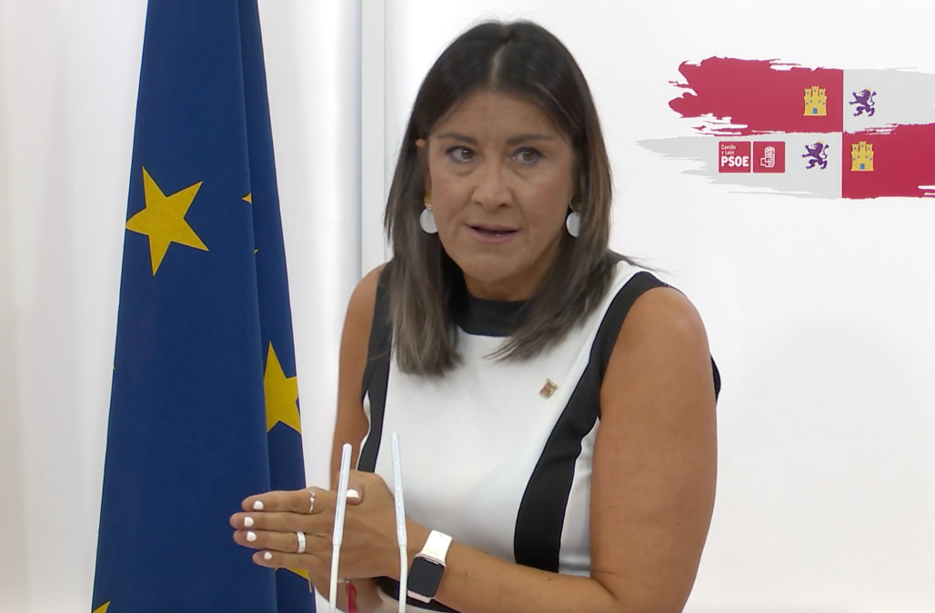La secretaria de Organización del PSOE de Castilla y León advierte a Mañueco: «Tiene que dar la cara en las Cortes»