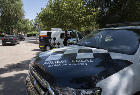 Un VTC choca en Madrid con un coche de Policía Nacional y deja ocho heridos