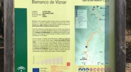 Piden la retirada de un polémico cartel en el barranco en el que asesinaron a Lorca