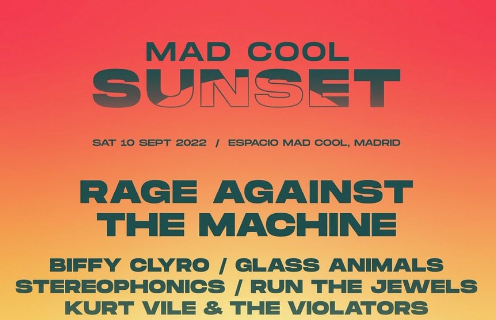El Mad Cool Sunset 2022 se cancela en Madrid tras la baja de ‘Rage Against The Machine’