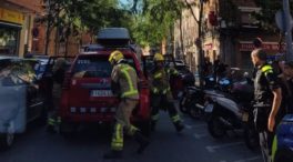 Dos menores, en estado crítico al saltar de un piso para huir de un incendio en Badalona