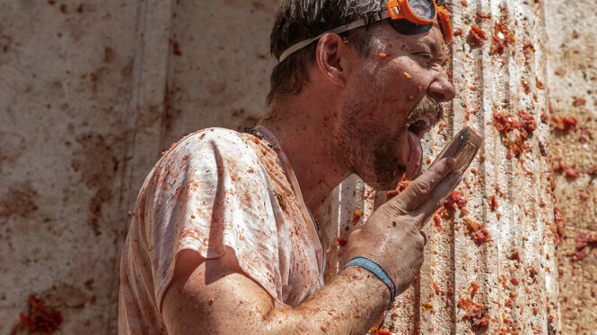 La Tomatina de Buñol, en imágenes