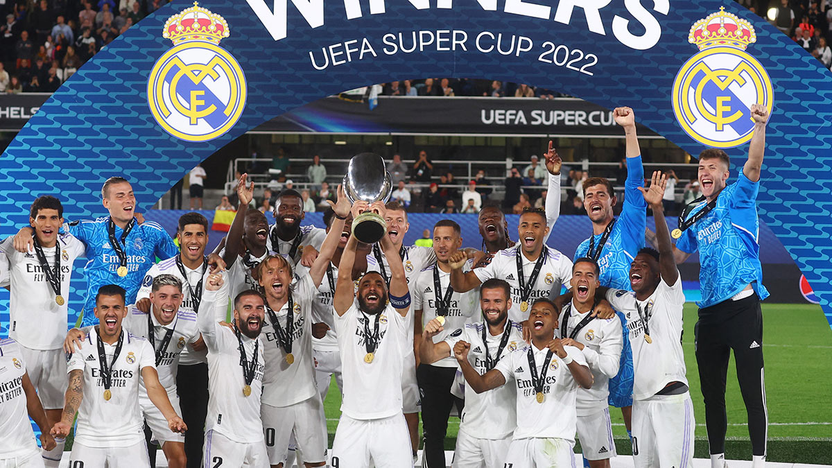 El Real Madrid alza su quinta Supercopa de Europa tras superar al Eintracht de Frankfurt