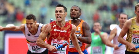 España, cuarta en la final de 4x400 metros lisos en el europeo de atletismo de Múnich