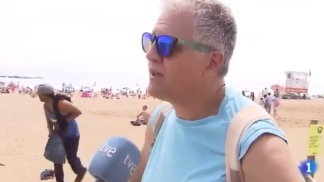 (VÍDEO) Una cámara de TVE capta un robo en directo en una playa de Barcelona