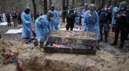 Ucrania halla 440 cadáveres en fosas y cámaras de tortura en la recién liberada Izium