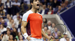 La victoria de Carlos Alcaraz en los cuartos del US Open, en imágenes