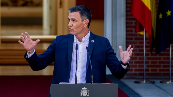 Pedro Sánchez da positivo en covid: «Trabajaré extremando las precauciones»