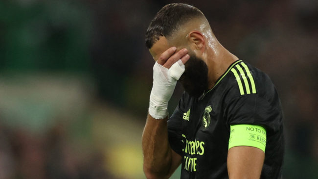 El Real Madrid debuta en Champions con victoria y preocupación por Benzema (0-3)