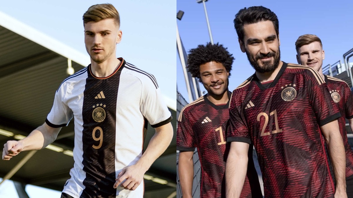 Equipaciones de Alemania para el Mundial de Qatar 2022, por Adidas.