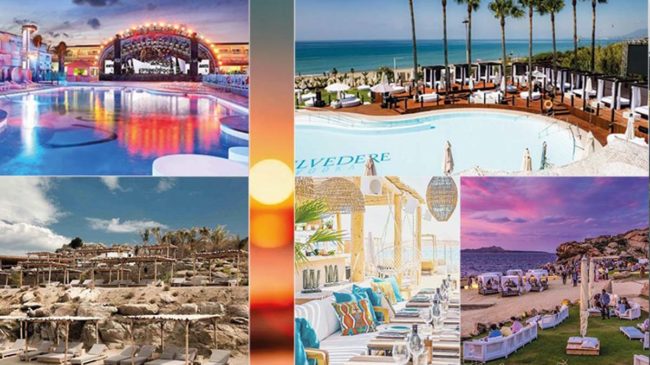 Cinco beach club de Ibiza, Marbella, Mykonos, Porto Cervo y Saint Tropez son los mejores tras la puesta de sol