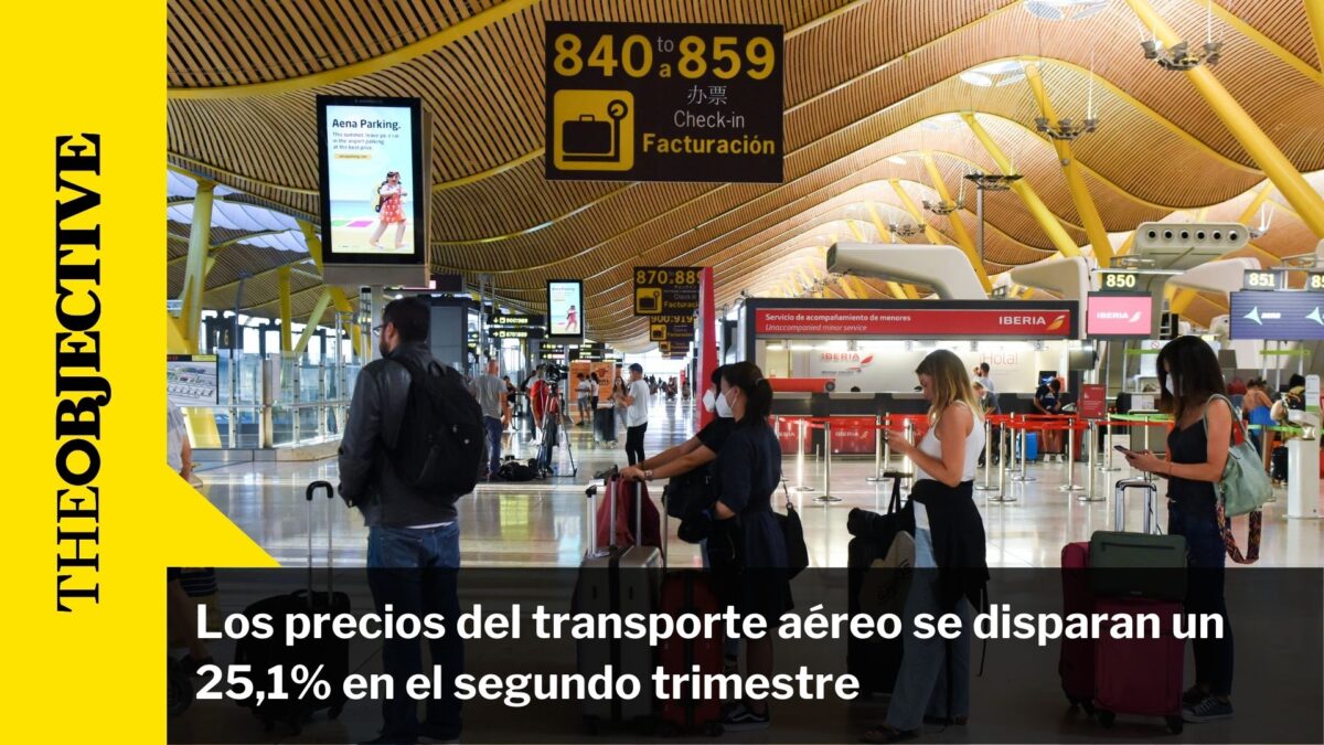 Los precios del transporte aéreo se disparan un 25,1% en el segundo trimestre