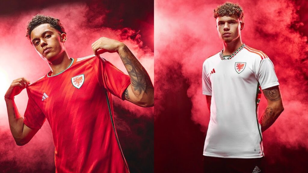 Camisetas de Gales para el Mundial de Qatar 2022, por Adidas