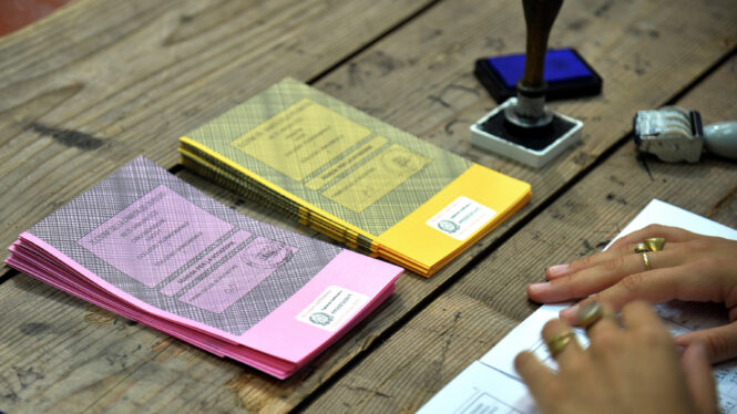 Las elecciones de Italia, en imágenes