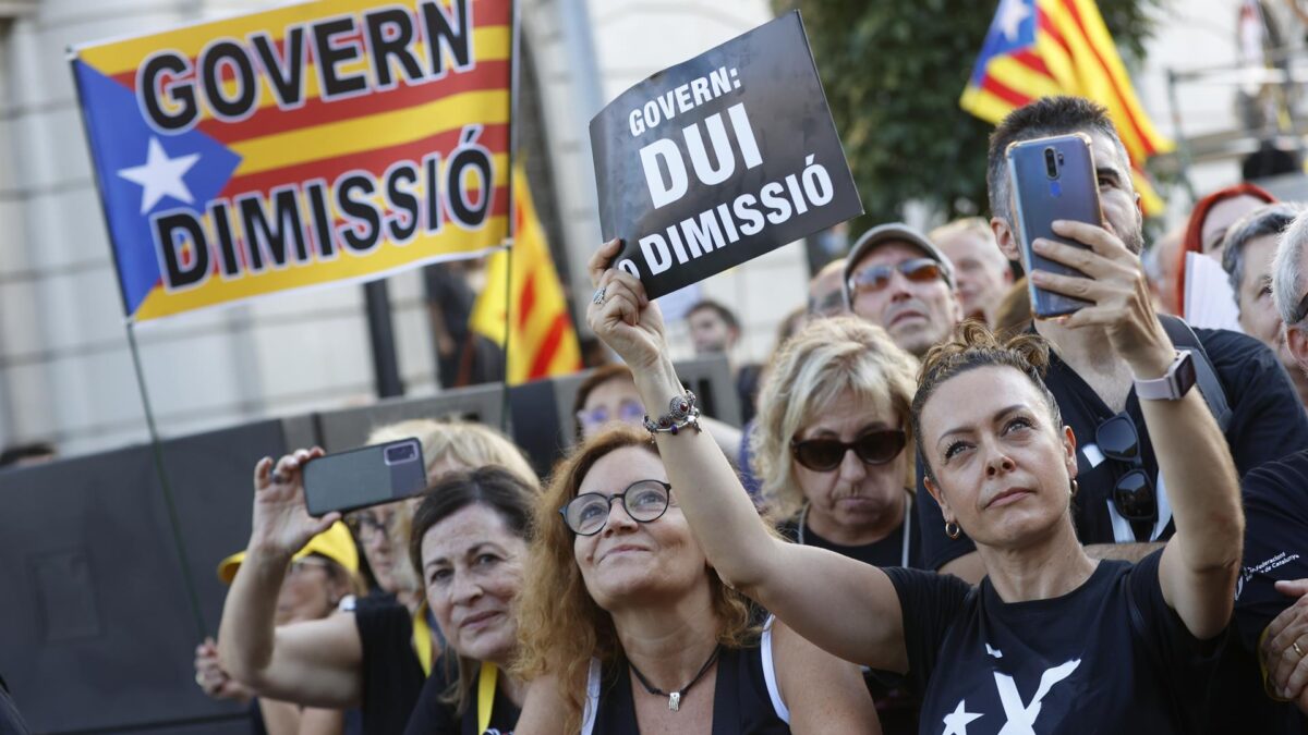 La Diada evidencia la división en el independentismo y registra una de las participaciones más bajas desde 2012