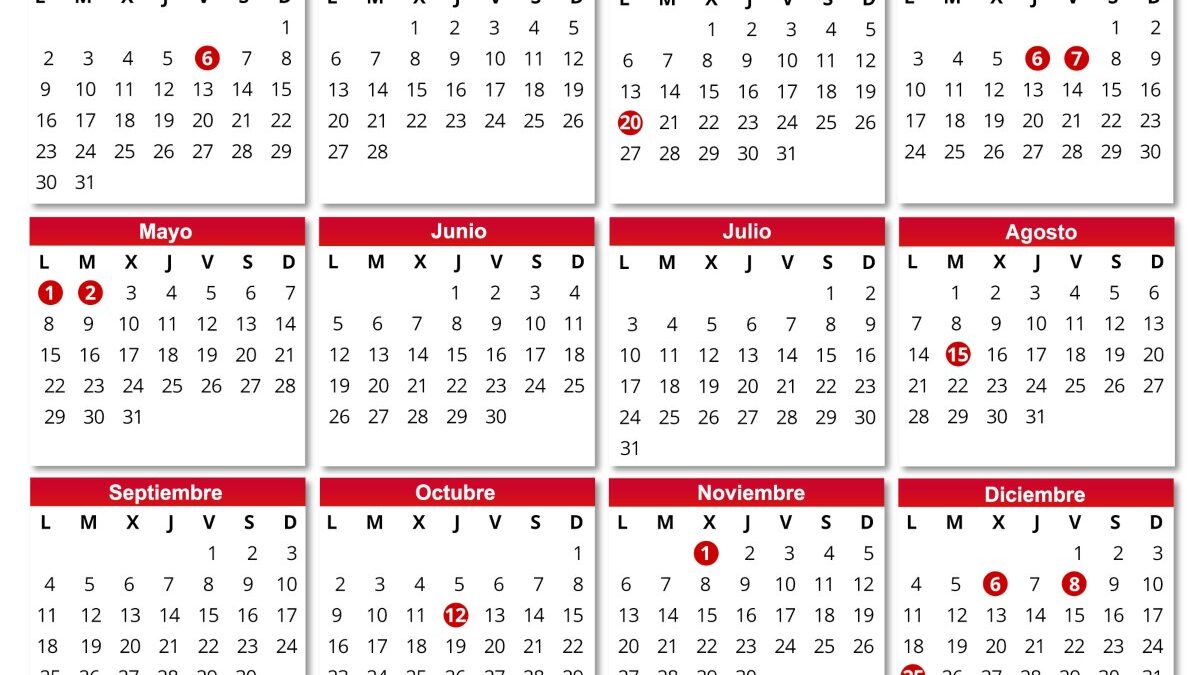 Calendario laboral de Madrid 2023: estos serán los festivos el próximo año